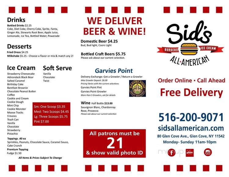 Sid's All American - Glen Cove, NY