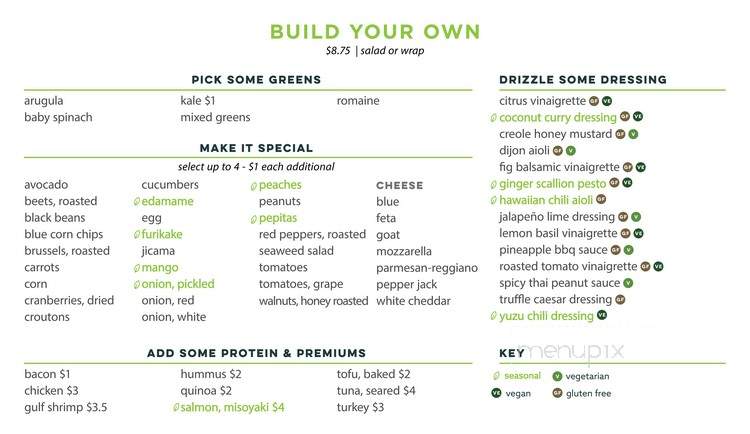 City Greens - Elmwood, LA menu_pic
