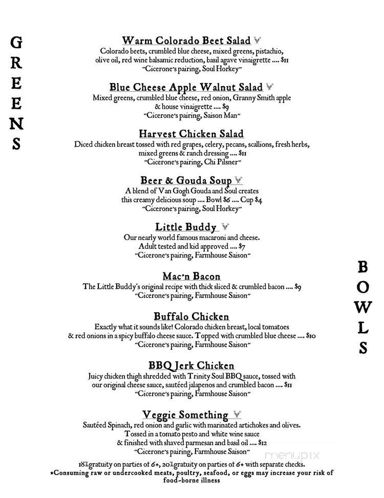 Trinity Brewing - Colorado Springs, CO menu_pic