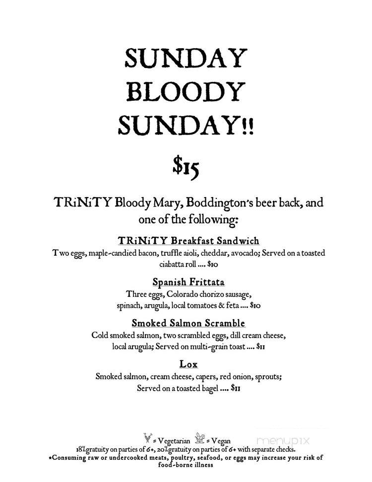 Trinity Brewing - Colorado Springs, CO menu_pic