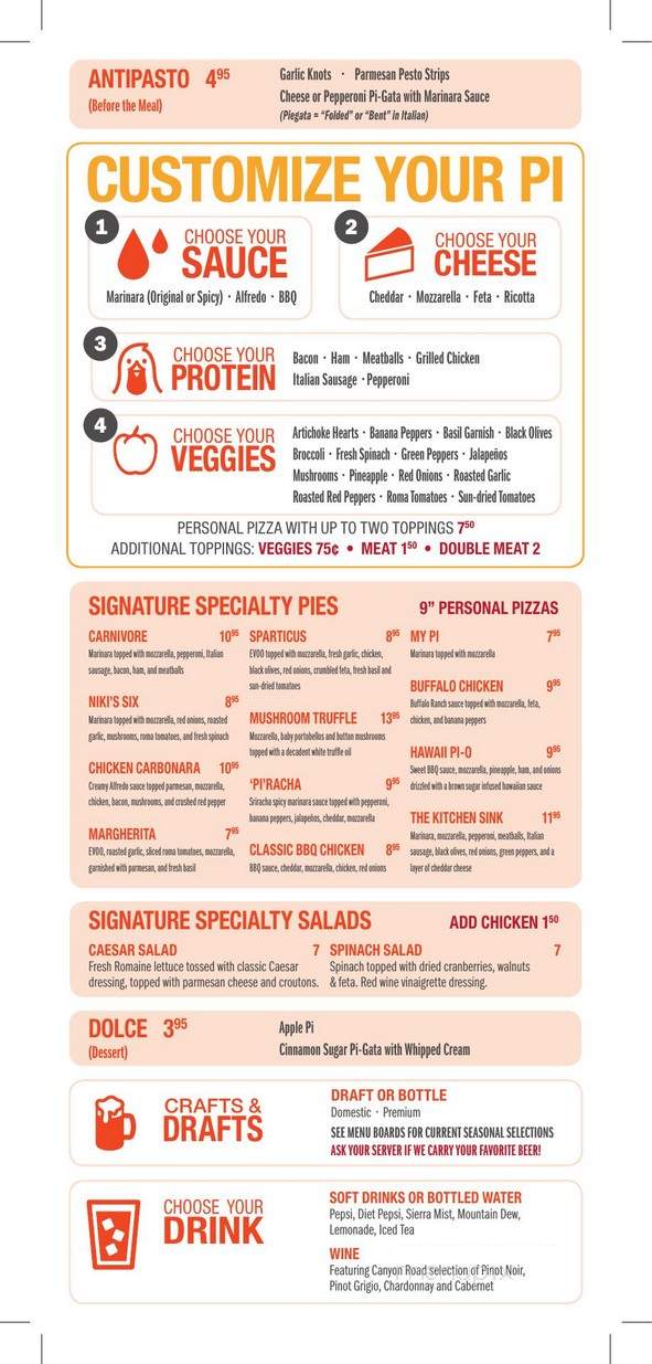 My Pi Custom Pizza and Craft Beer - Newport News, VA menu_pic