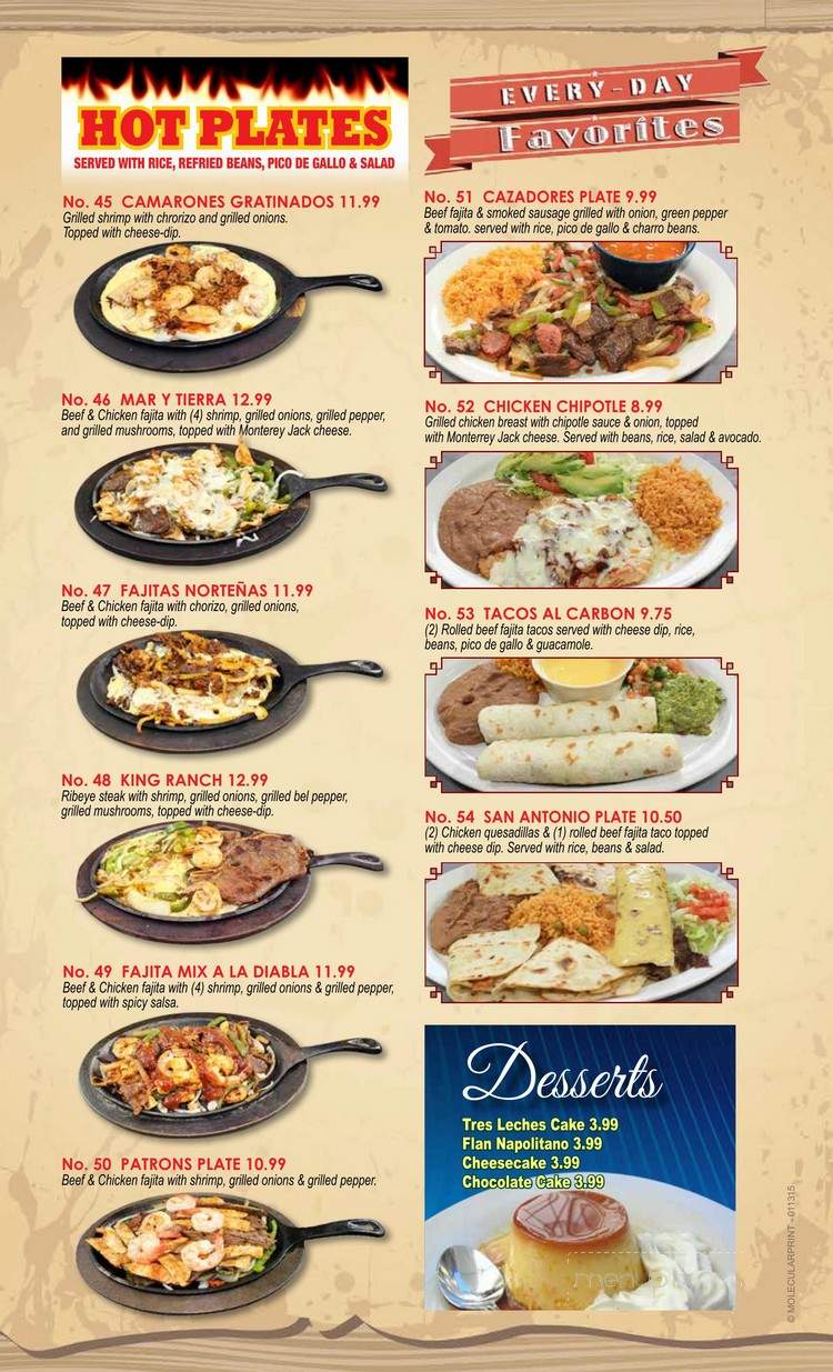 Taqueria Jalisco - Kenedy, TX menu_pic