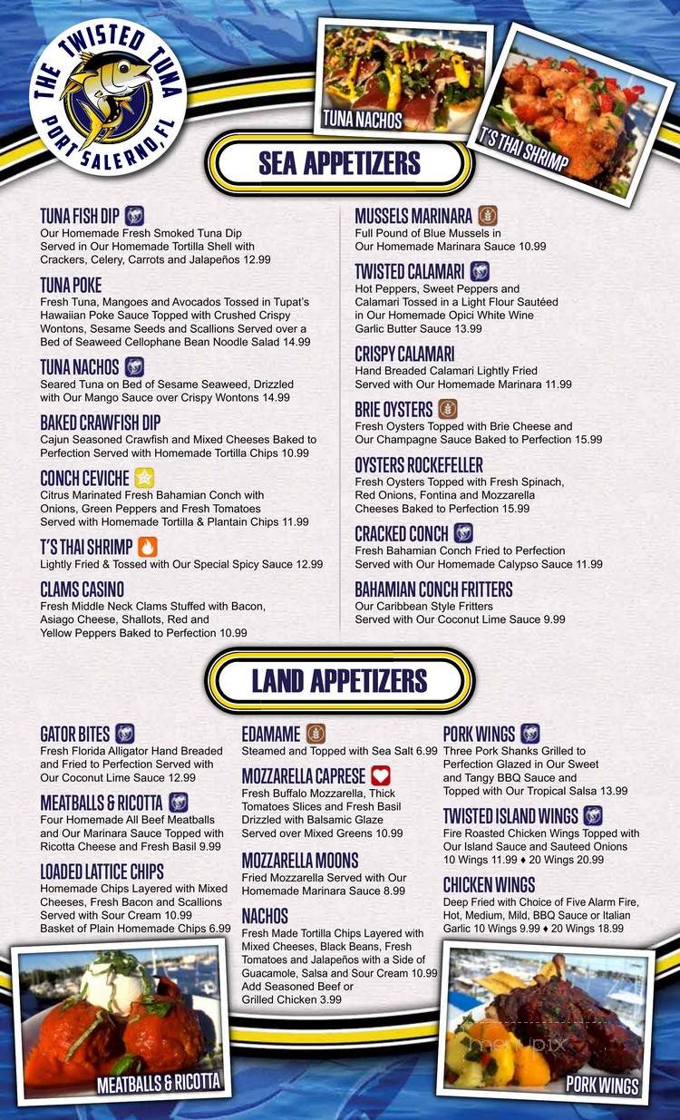 The Twisted Tun - Stuart, FL menu_pic