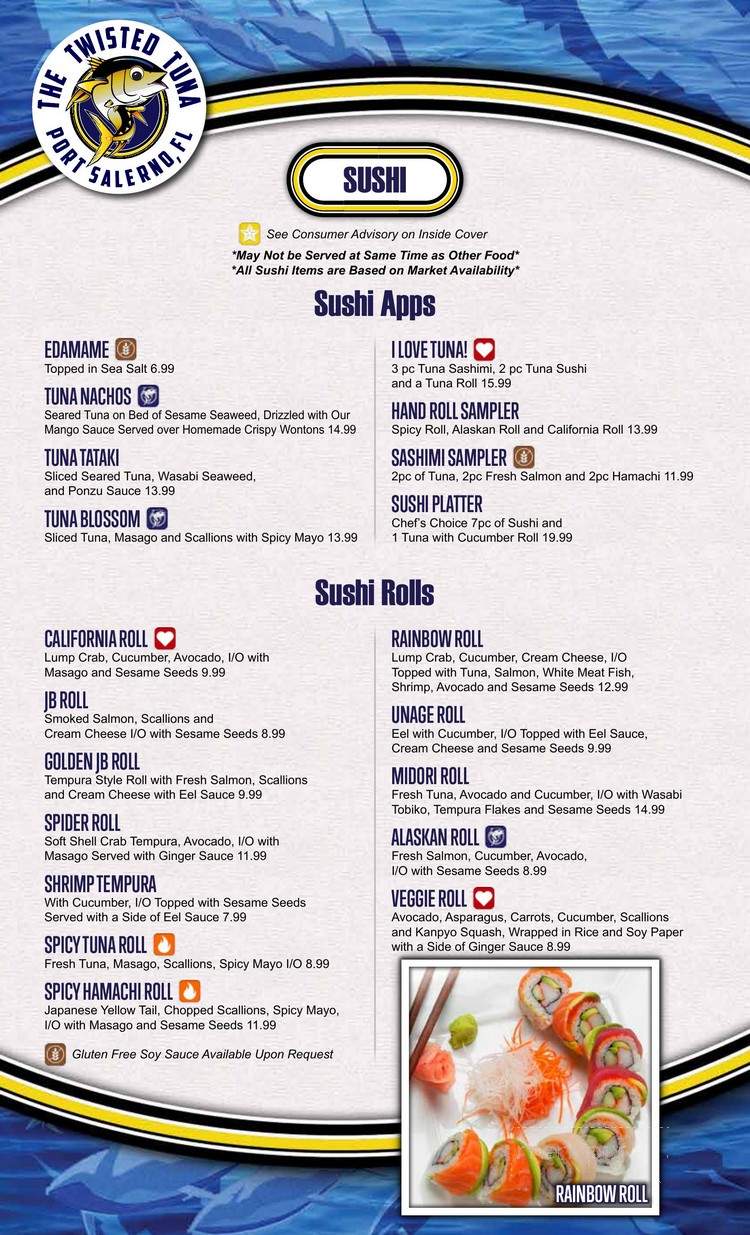 The Twisted Tun - Stuart, FL menu_pic