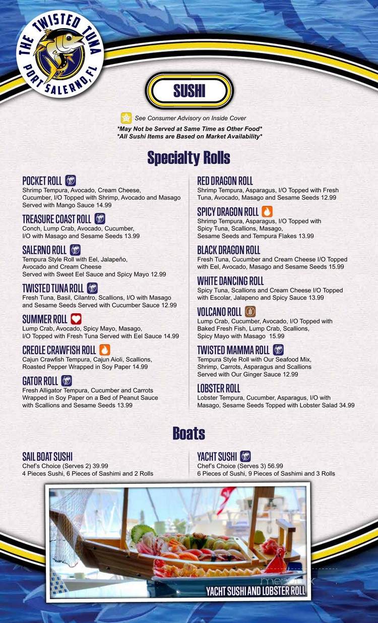 The Twisted Tun - Stuart, FL menu_pic