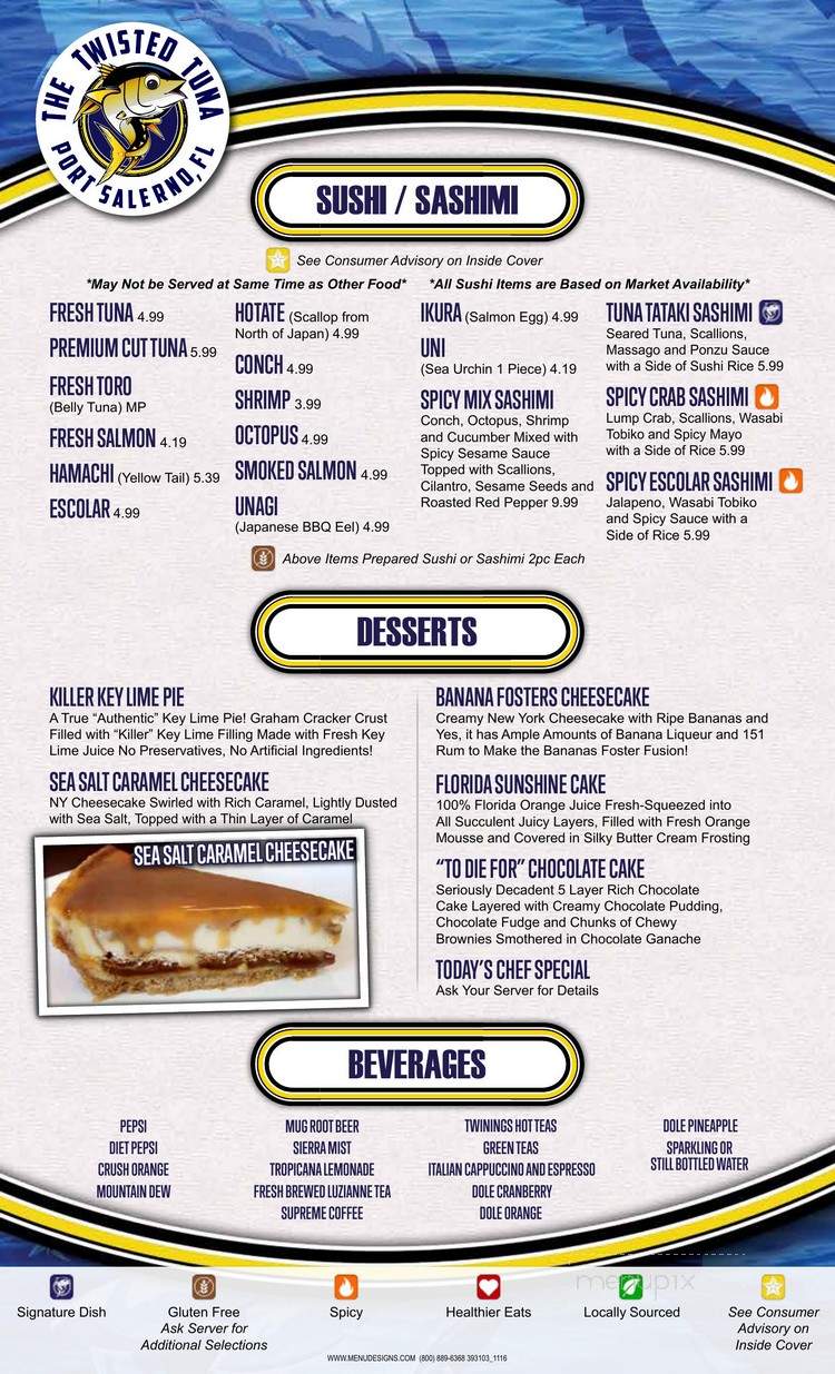 The Twisted Tun - Stuart, FL menu_pic