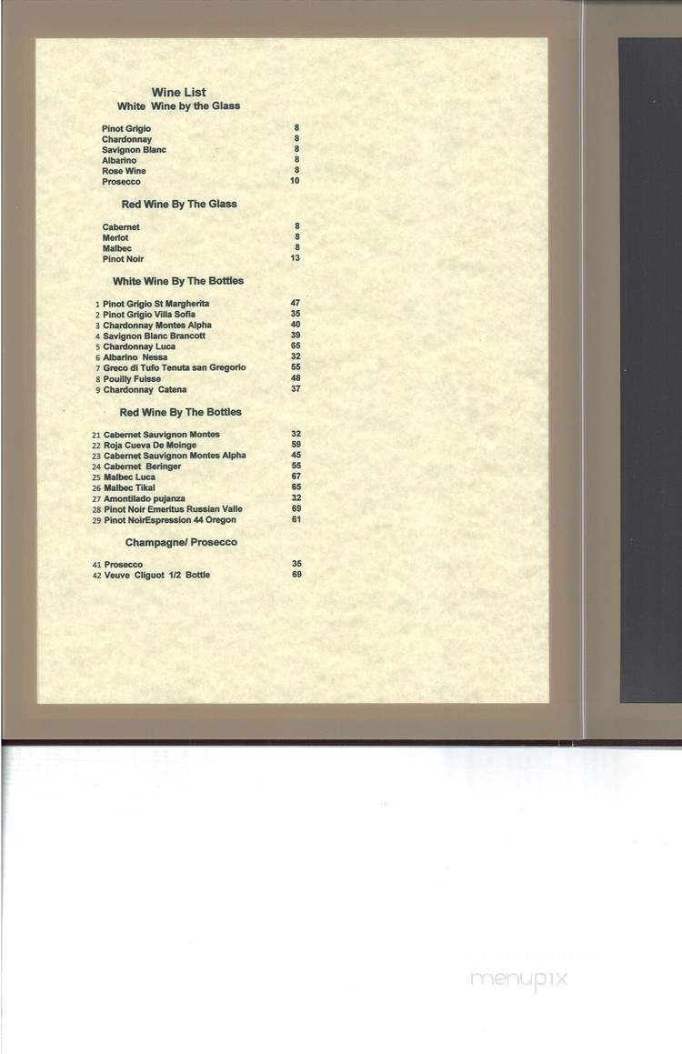 Francesco at the Towers - Key Biscayne, FL menu_pic