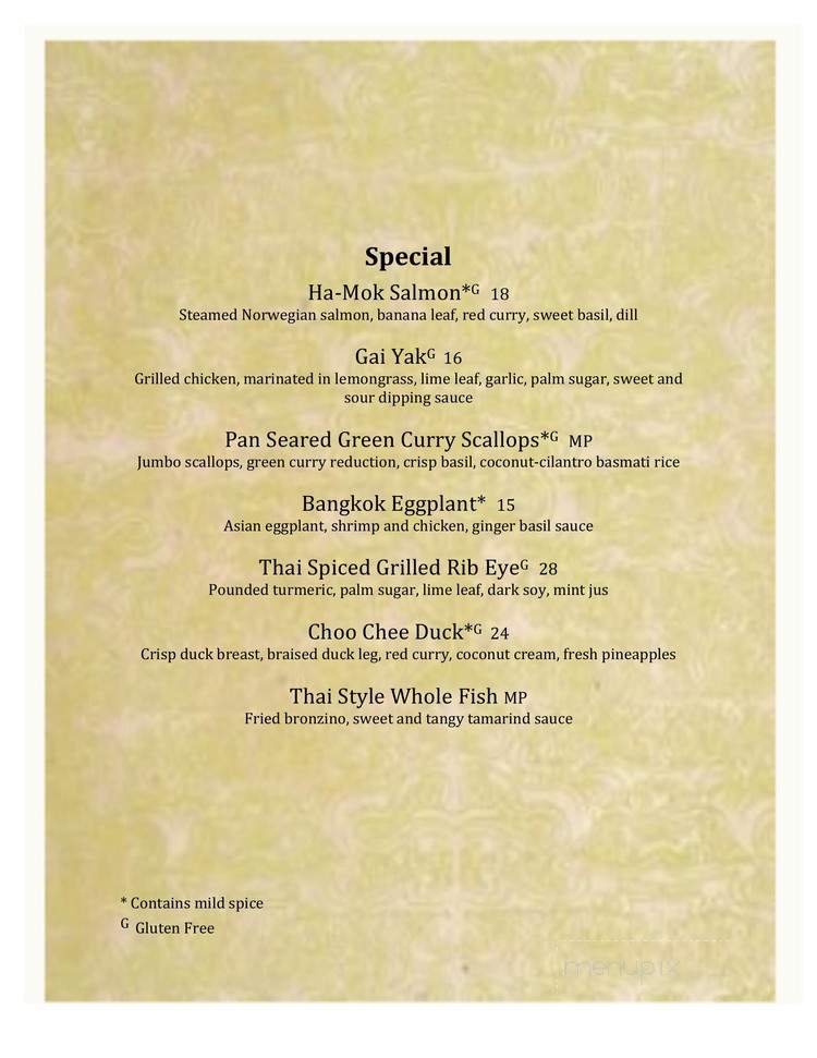 Nadias Thai Restaurant - Willow Grove, PA menu_pic