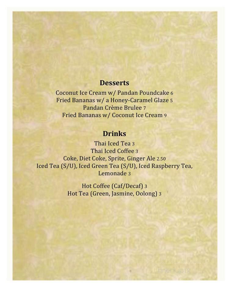 Nadias Thai Restaurant - Willow Grove, PA menu_pic
