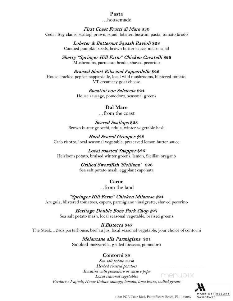 619 Ocean View Restaurant - Ponte Vedra Beach, FL menu_pic