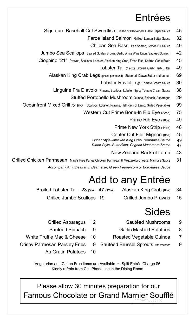 21 Oceanfront - Newport Beach, CA menu_pic