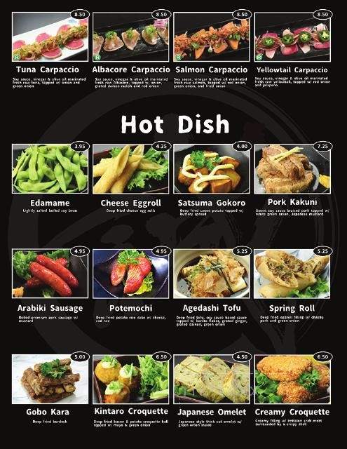 Shin-Sen-Gumi - Los Angeles, CA menu_pic