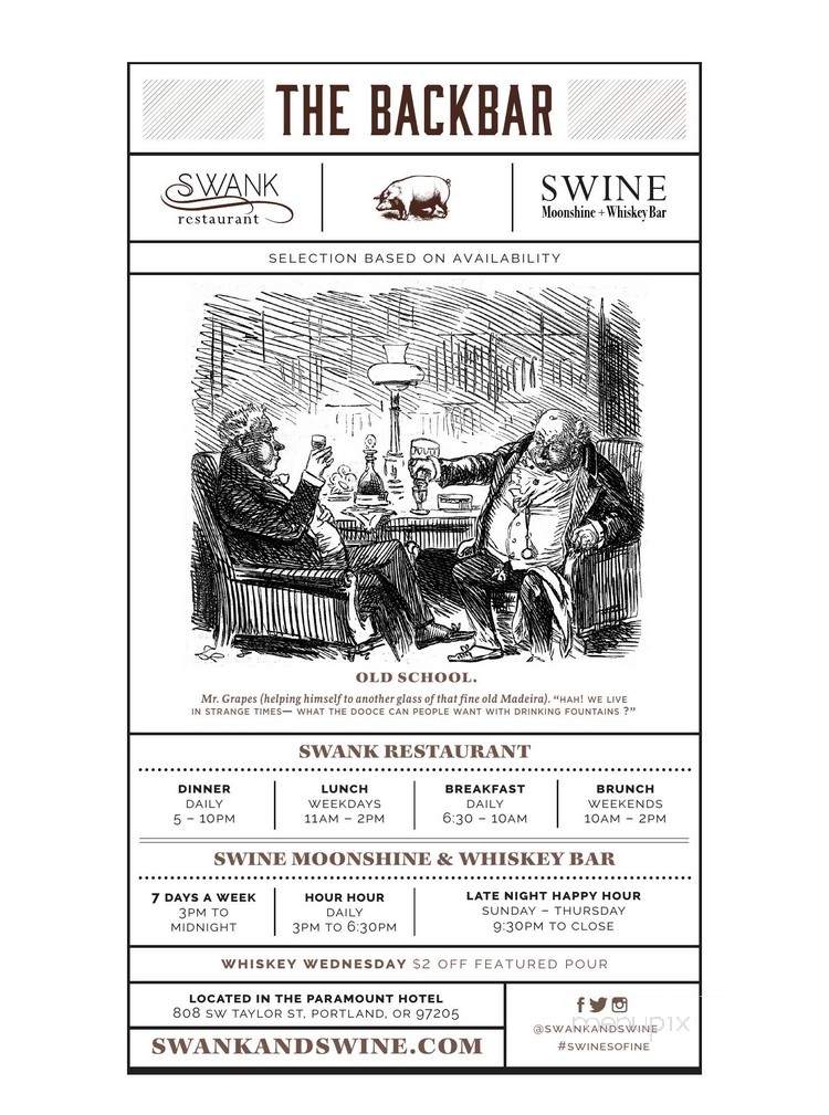 Swank & Swine - Portland, OR