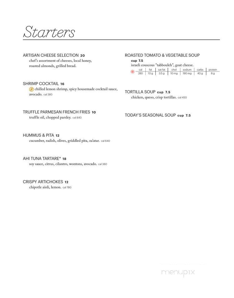 NM Cafe at Neiman Marcus Topanga - Canoga Park, CA menu_pic