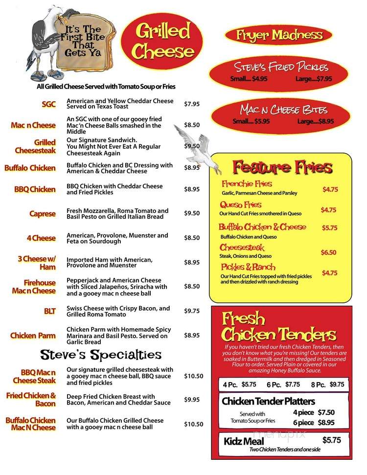 Steve's Grilled Cheese - Sea Isle City, NJ menu_pic