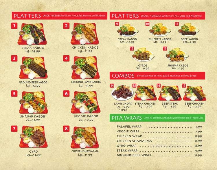 Kabob Grill - Las Vegas, NV menu_pic