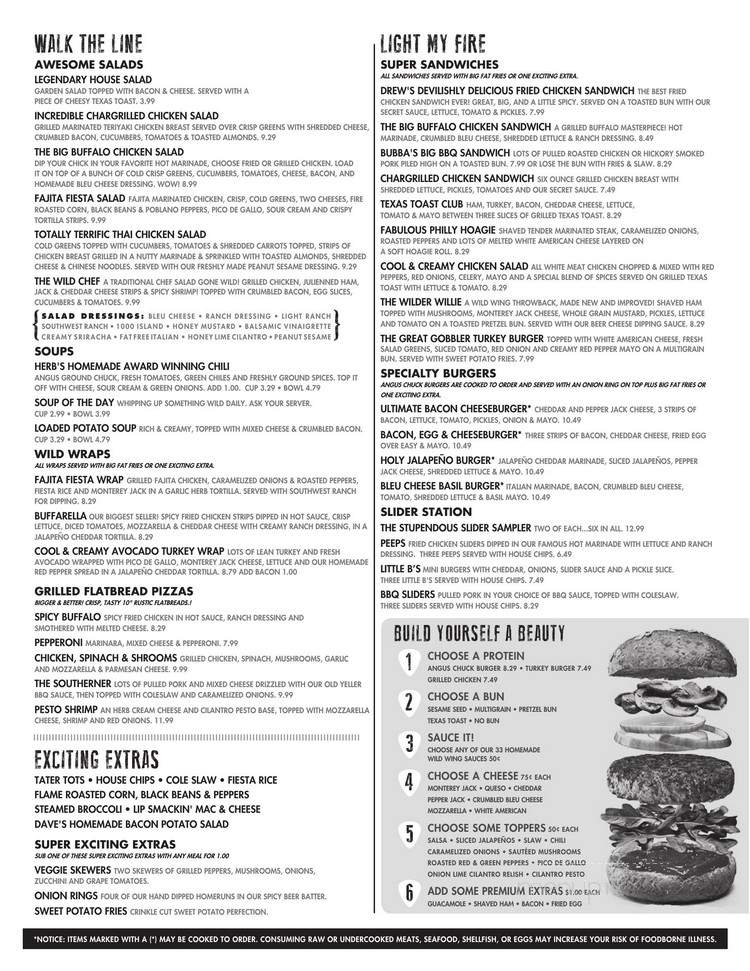 Wild Wing Cafe - Dunwoody, GA menu_pic