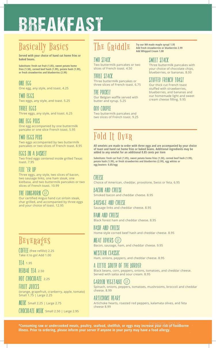 Talia's Eatery - Londonderry, NH menu_pic
