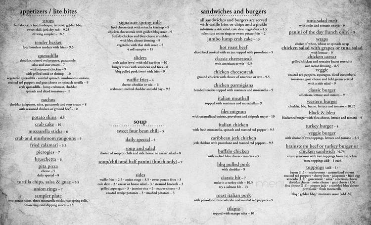 The Office Bar And Grille - Malvern, PA menu_pic