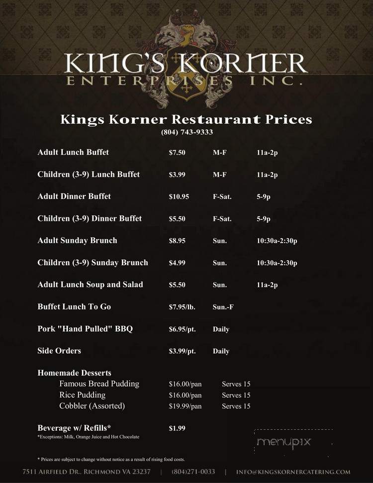 King's Korner - Richmond, VA