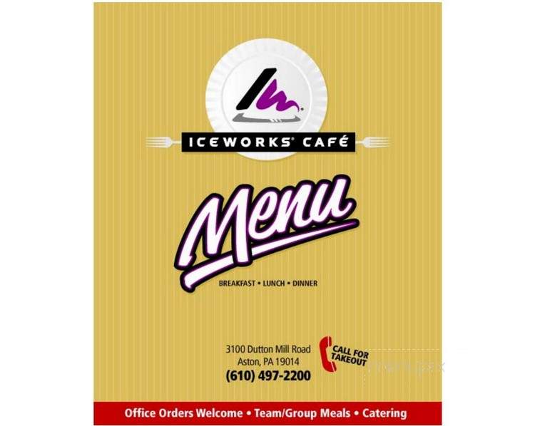 Iceworks Skating Complex - Aston, PA menu_pic