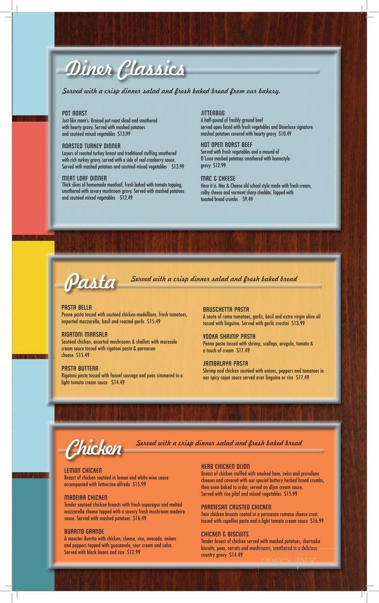 Dinerluxe - New Milford, CT menu_pic