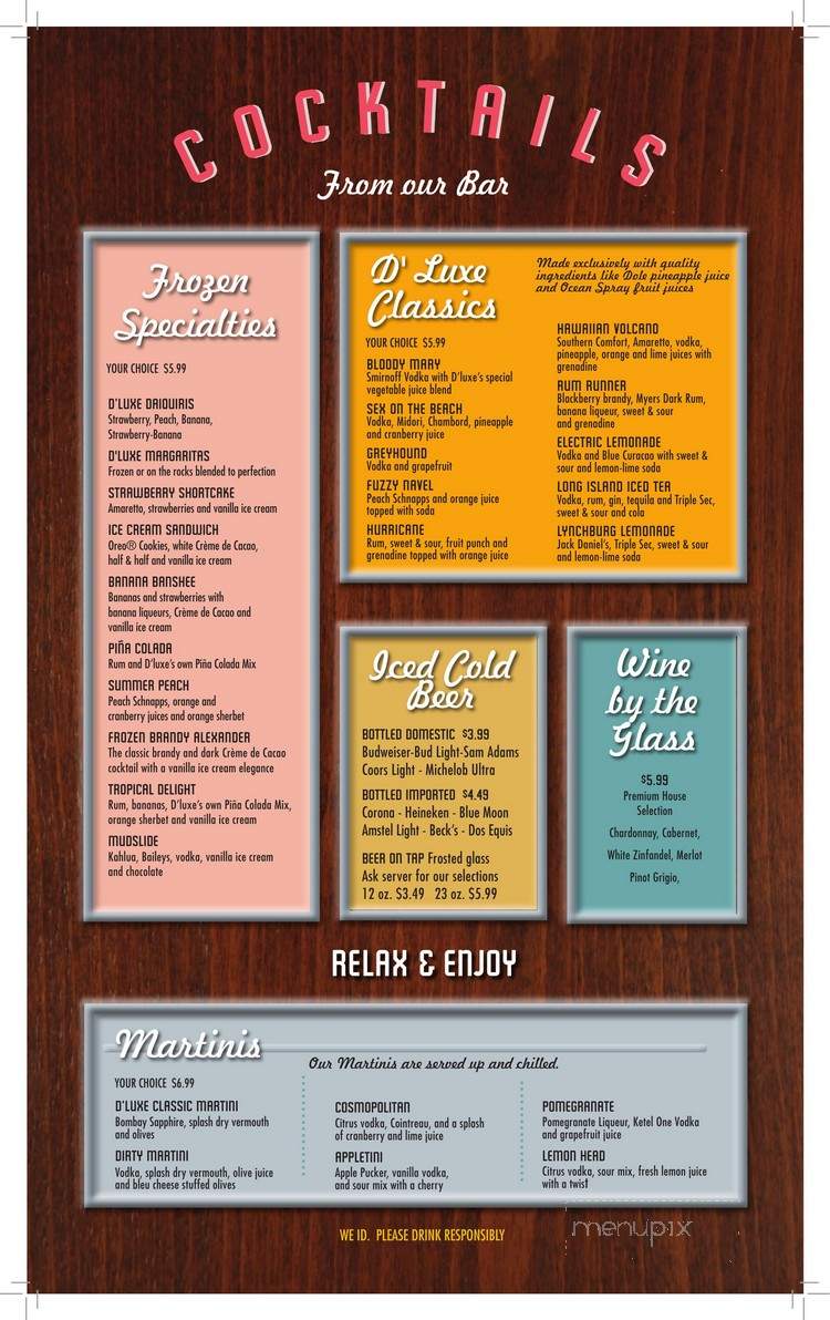 Dinerluxe - New Milford, CT menu_pic