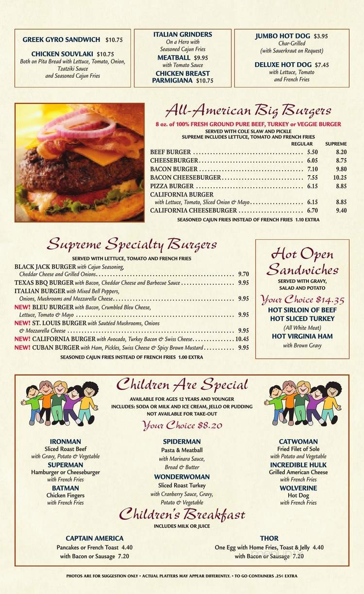 Red Bank Diner - Red Bank, NJ menu_pic