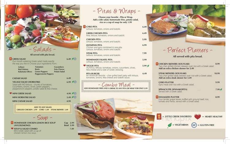 Little Greek Fresh Grill - Tampa, FL menu_pic
