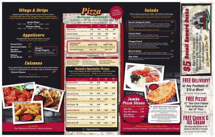 Rosati's - Edgerton, WI menu_pic