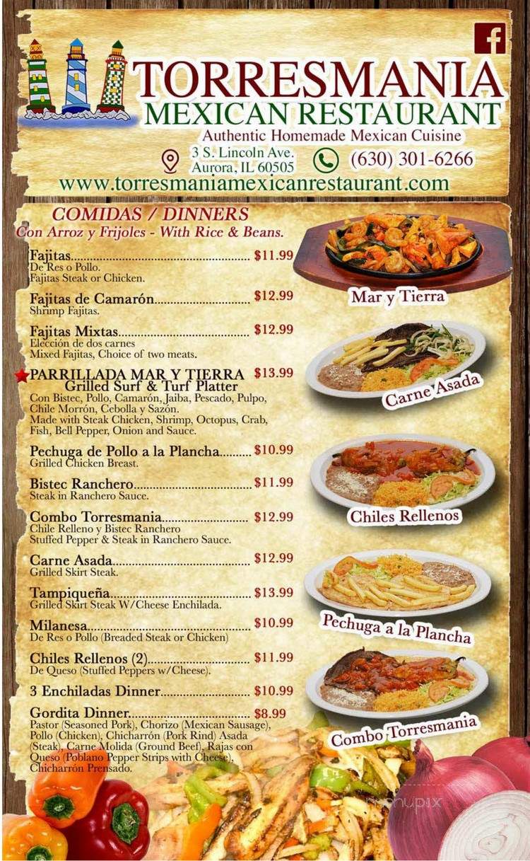 Torres Mania - Aurora, IL menu_pic