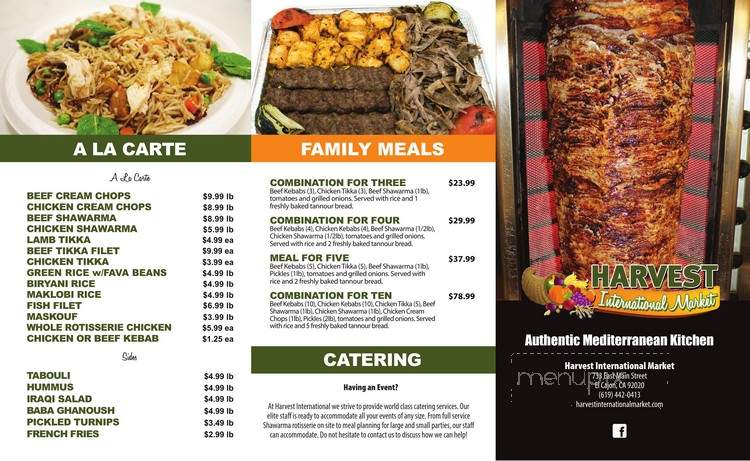Baghdad Market - El Cajon, CA menu_pic