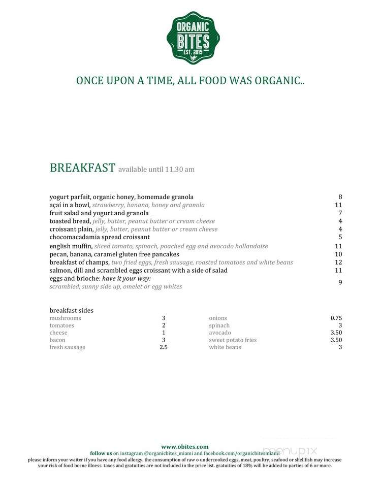 Organic Bites - Miami, FL