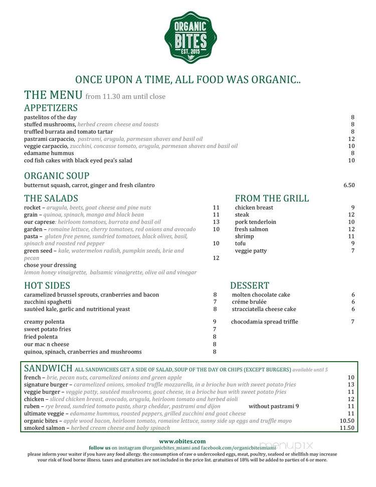 Organic Bites - Miami, FL