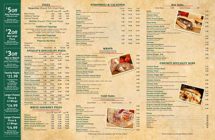 Angelo's Pizza - Harrisburg, PA menu_pic