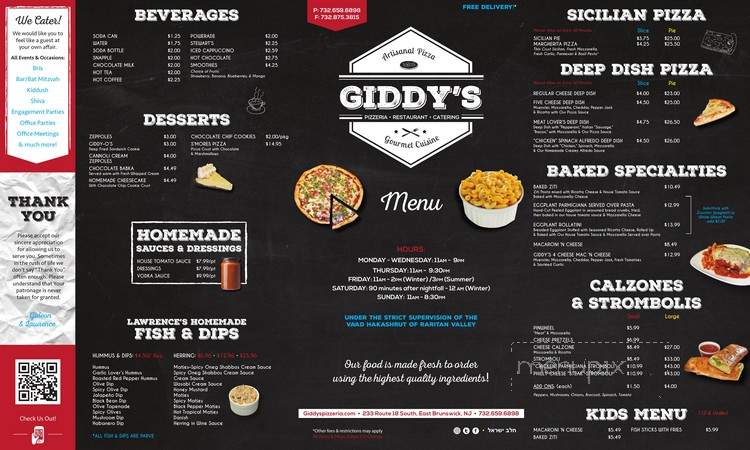 Giddy's Pizzeria - East Brunswick, NJ