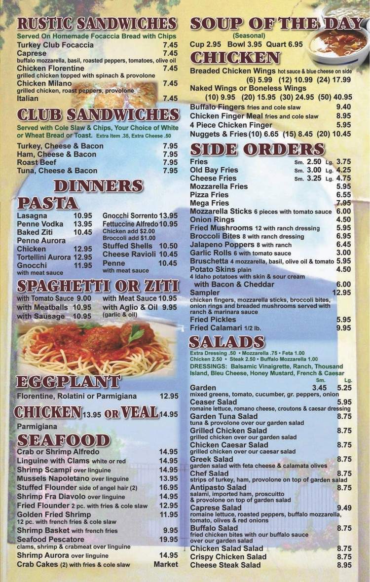 Mario's Pizza - Elkton, MD menu_pic