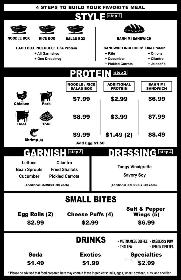 Viet Ha Noodles & Grill - Sacramento, CA menu_pic