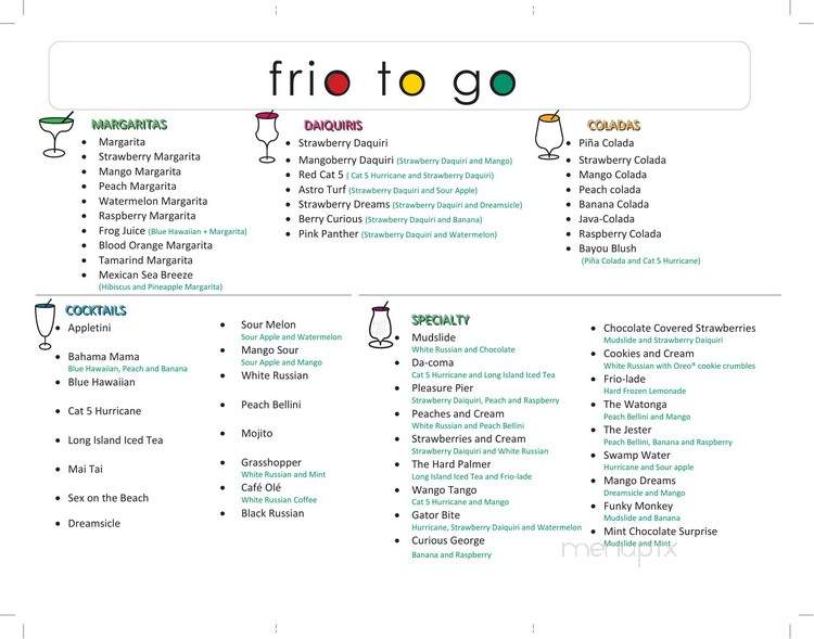 Frio To Go - Houston, TX menu_pic