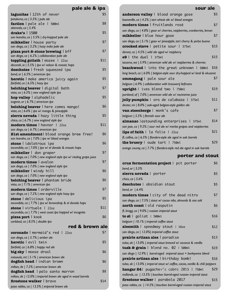 Luis Wine Bar - San Luis Obispo, CA menu_pic