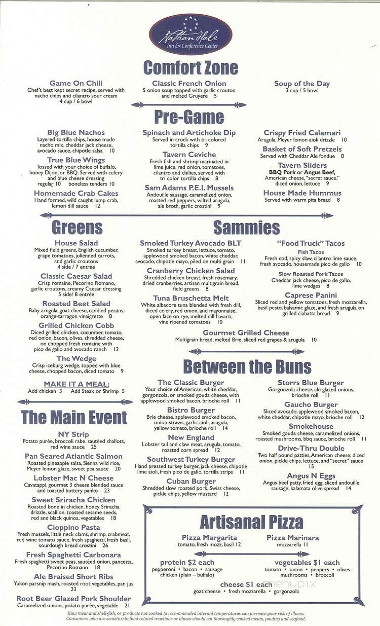 True Blue Tavern - Mansfield, CT menu_pic