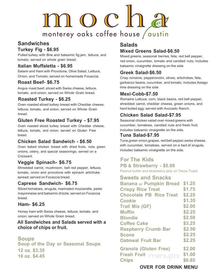 Mocha - Monterey Oaks Coffee House Austin - Austin, TX
