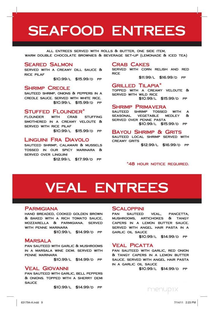 Iacofano Deli & Pizzeria - Charleston, SC menu_pic