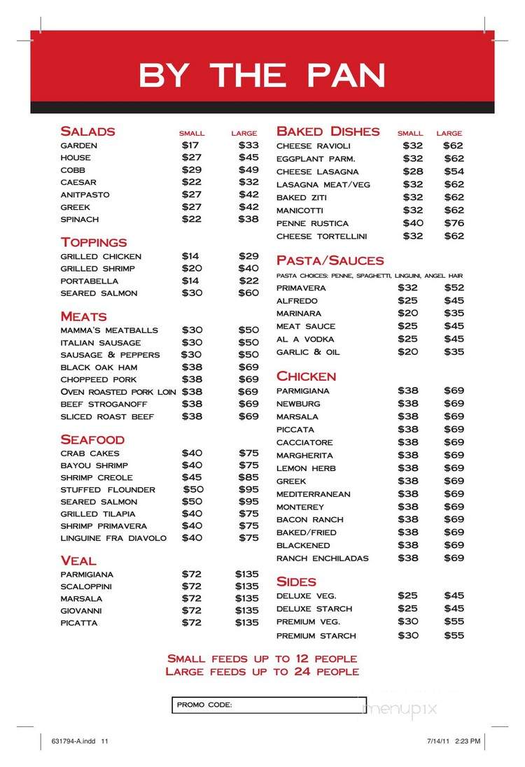 Iacofano Deli & Pizzeria - Charleston, SC menu_pic