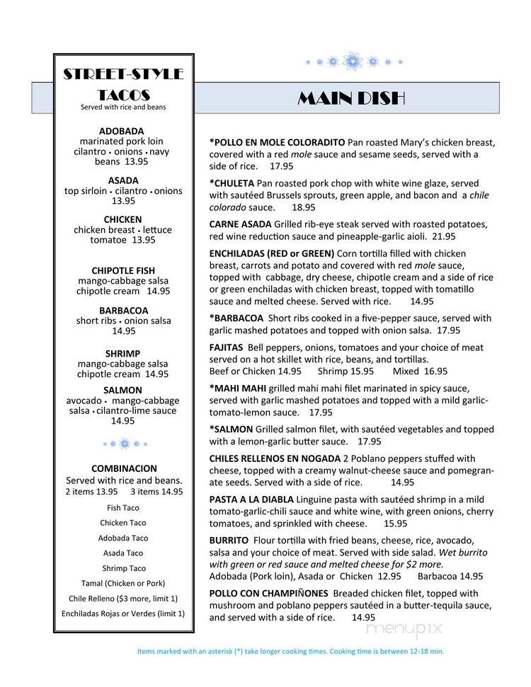 Sabor Mx - Fresno, CA menu_pic