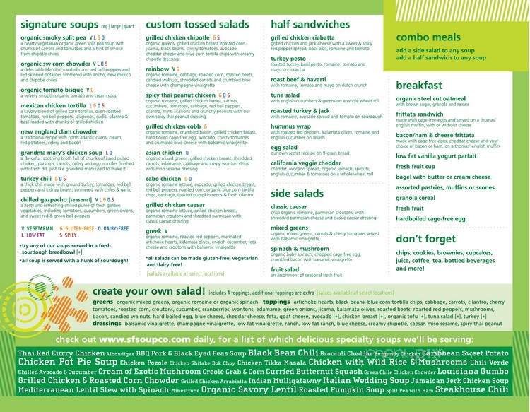 San Francisco Soup Company - San Francisco, CA menu_pic