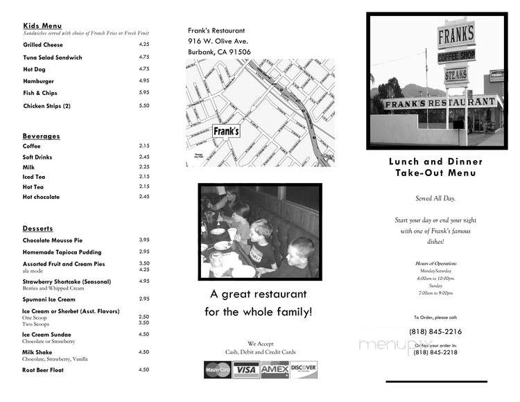 Frank's Restaurant - Burbank, CA