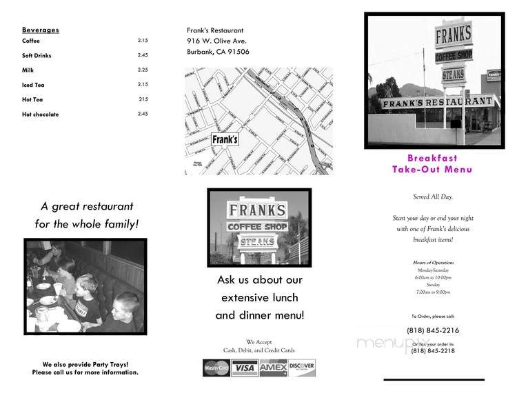 Frank's Restaurant - Burbank, CA