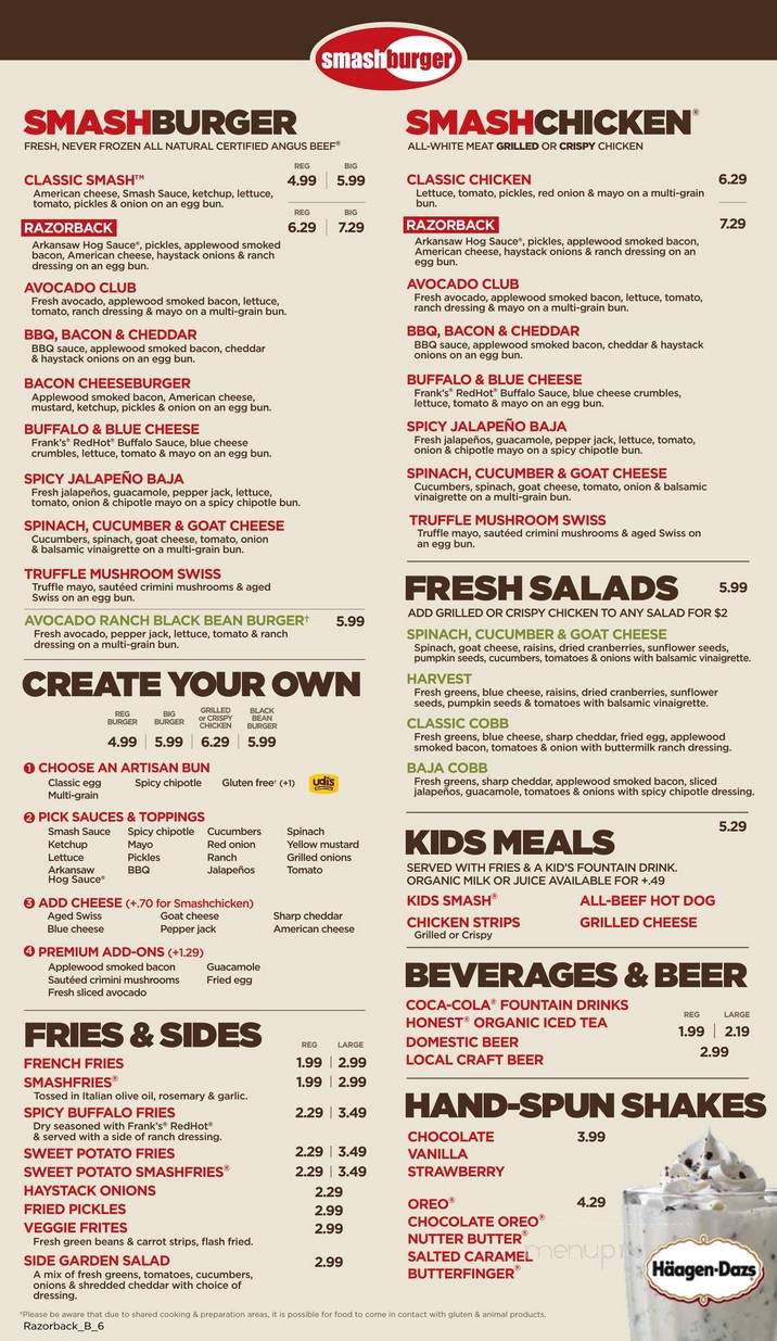 Smashburger - Fayetteville, AR menu_pic