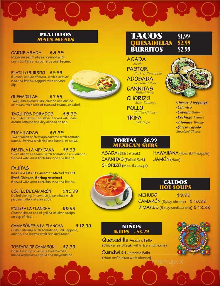 Tio Conejo - Knoxville, TN menu_pic